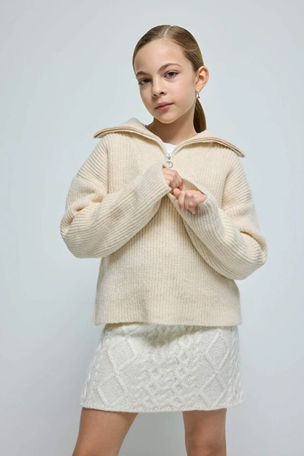 Kız Bebek & Çocuk Ekoseli Salopet Elbise 